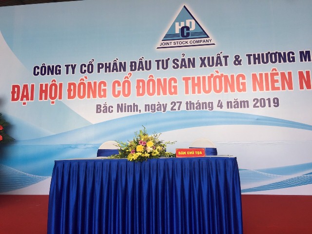 Dai hoi dong co dong thuong nien nam 2019 Cong ty HCD