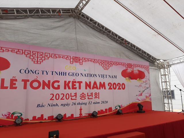 Le tong ket cuoi nam 2020 Cong ty GEO NATION Viet Nam tai KCN Yen Phong mo rong Bac Ninh